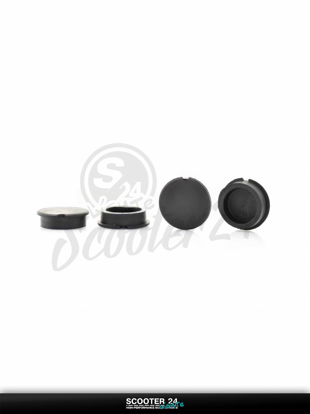 Заглушки пола на скутер Yamaha JOG SA36/39J / Ямаха Джог 4шт "SALO" (черные)
