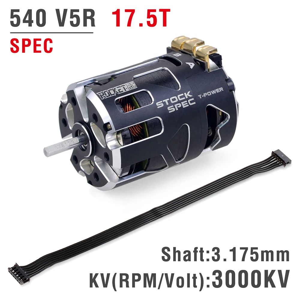 Surpass Hobby Rocket-RC 540 V5R 17.5T 3000KV Sensored Brushless Stock Spec Racing Motor