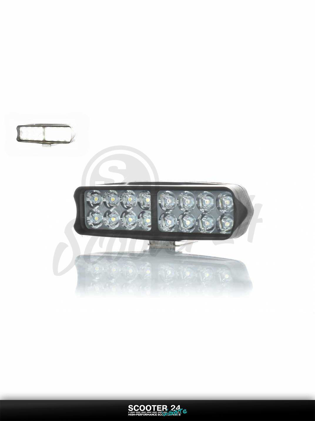Фара дополнительная диодная балка 164-50 16 диодов белый свет 18122_ универсальная на мотоцикл / питбайк и скутер квадроцикл