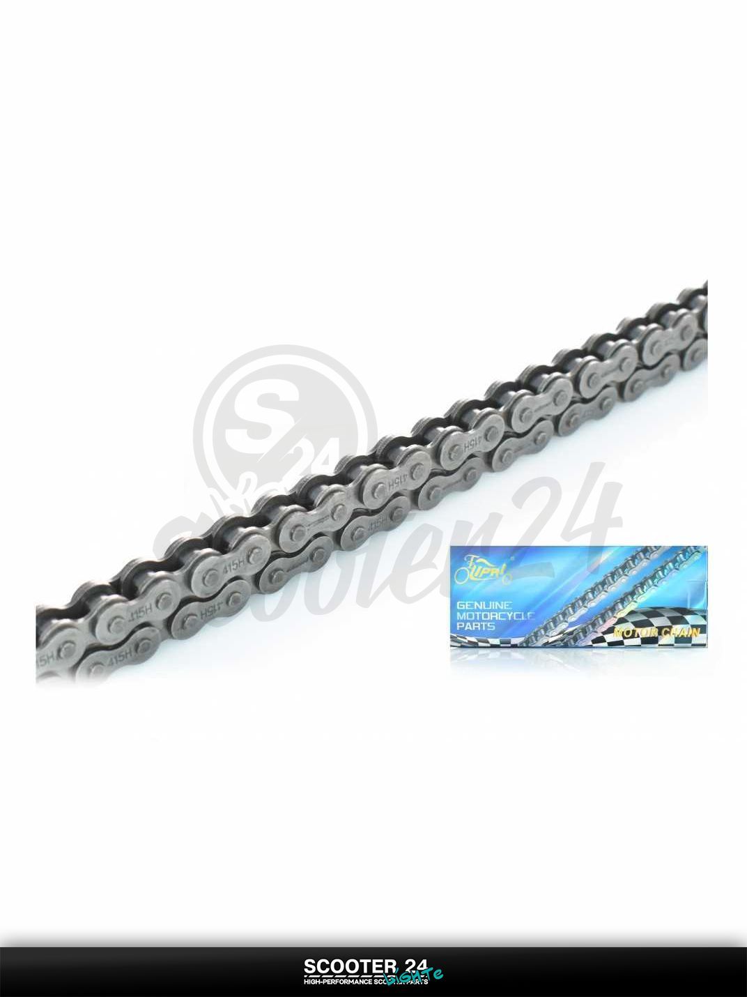 Цепь трансмиссии приводная для мотоцикла усиленная 415H - 110 L звеньев веломотор "LIPAI"