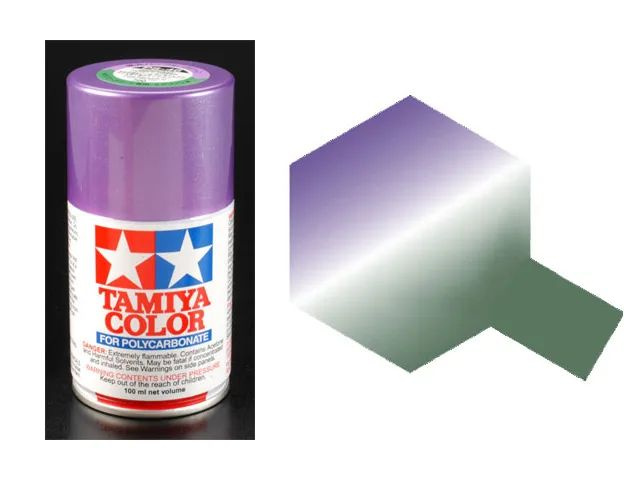 TAMIYA PS-46 Iridescent Purple/Green (Переливающаяся фиолетово-зелёная) Краска аэрозольная для поликарбоната #1