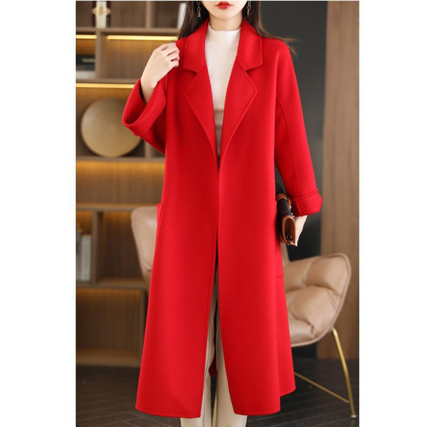 Пальто, Зима, размер 42, цвет красный, Кашемир - купить по выгодной ...