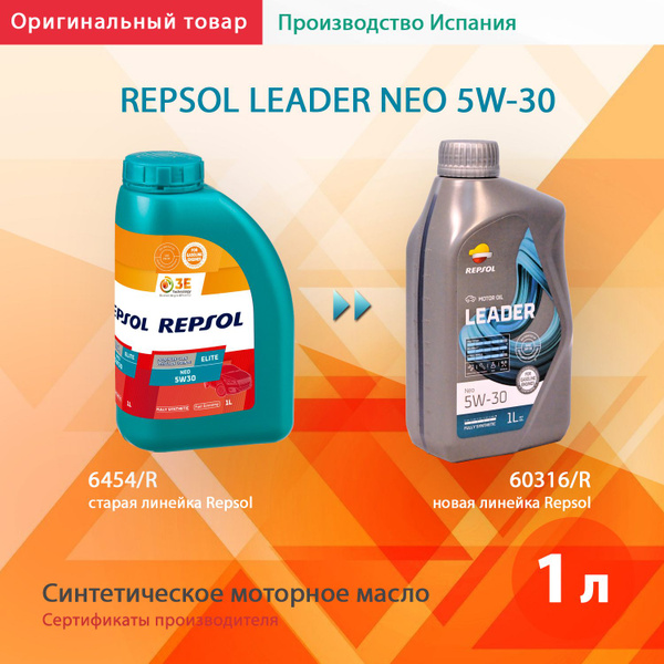 Масло моторное Repsol 5W-30 Синтетическое - купить в интернет-магазине ...