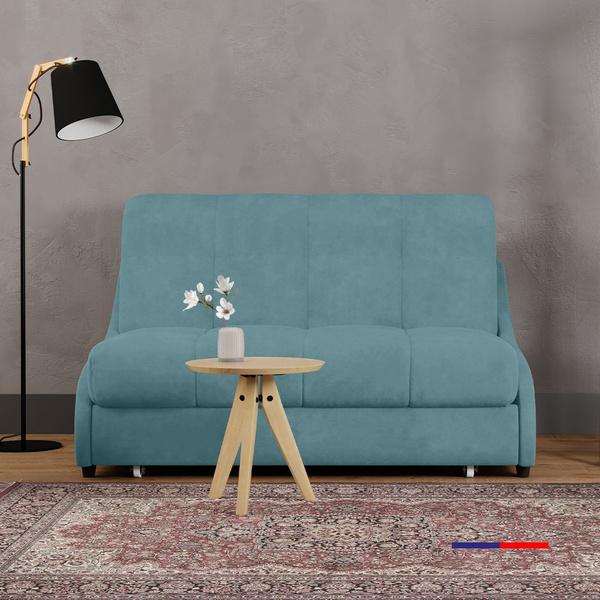Диван-кровать akkord-3-pramoy_Pure 19 бирюзовый, механизм Аккордеон ...