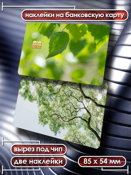 Наклейка на банковскую карту Природа стикеры эстетика 2 - купить с ...
