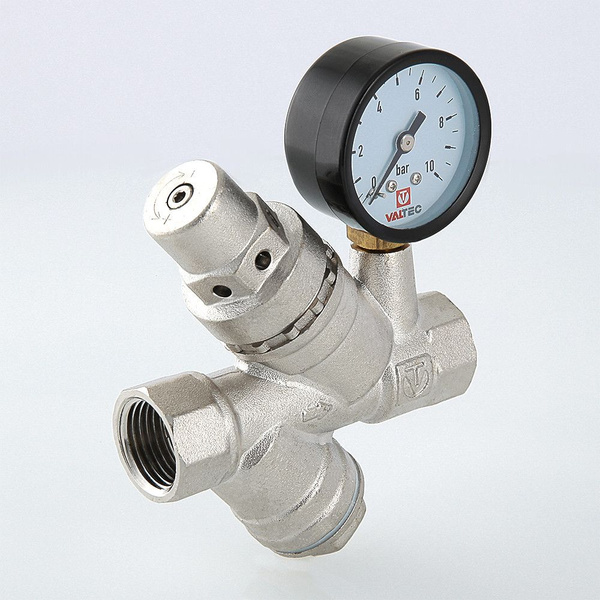 Редуктор давления с фильтром и манометром Valtec 1/2 VT.082.N.04 ...