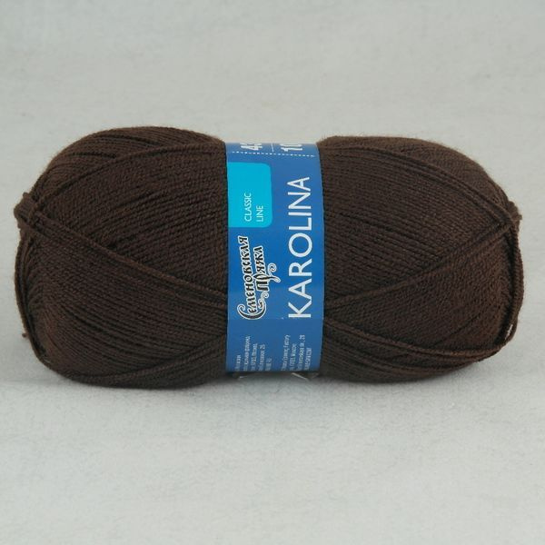 Пряжа Каролина (Karolina) МШФ - 4443 (т.шоколад), 100% акрил, (100г ...