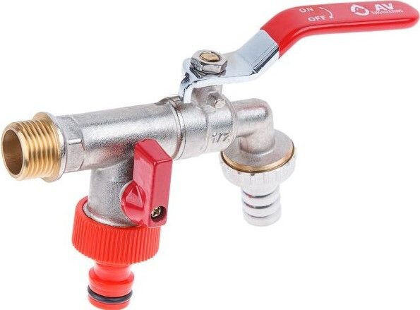 Кран шаровый садовый 1/2 AV ENGINEERING (AVE167003) - купить по низкой ...