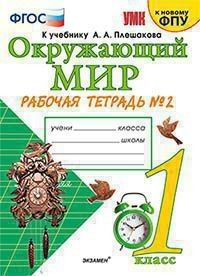 Окружающий мир 1 класс. Рабочая тетрадь №2 к учебнику Плешакова ...