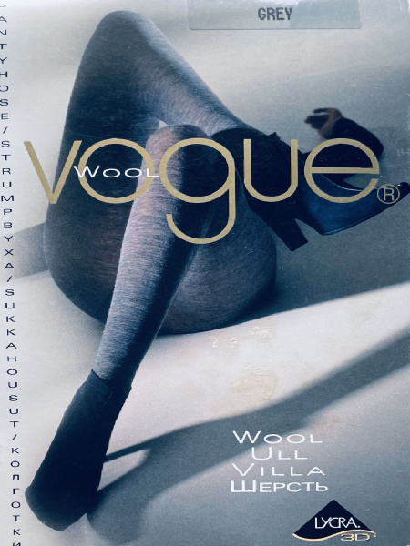 Колготки VOGUE с шерстью 60% для зимней погоды Vogue Wool для спорта и ...