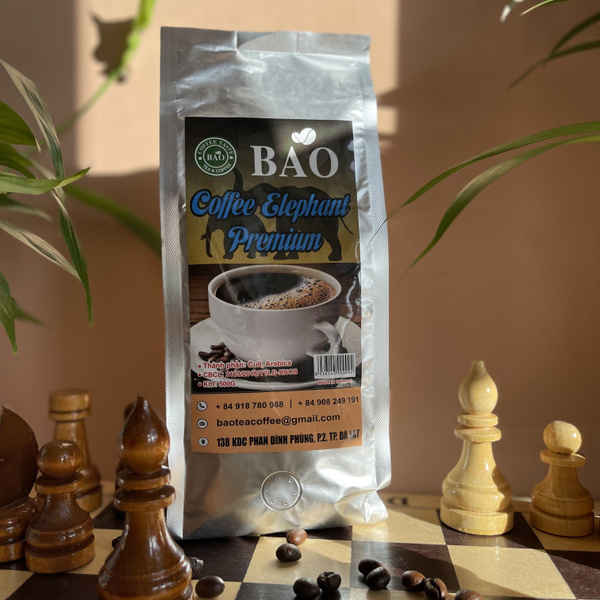 Кофе в зернах вьетнамский Слон Премиум (Black Ivory) BAO, Арабика Кули ...