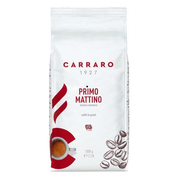 Кофе Carraro Primo Mattino в зернах, 1кг - купить с доставкой по ...