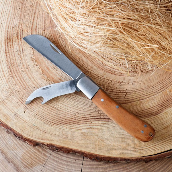 Нож складной 2в1 "Тернит" 16,8см, клинок 75мм/2,5мм, с открывашкой ...