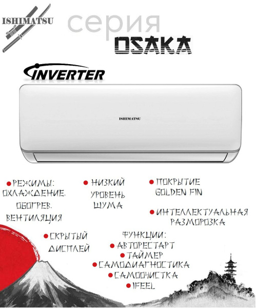 Инверторная сплит-система ISHIMATSU Osaka AVK-09I - купить по доступным ...