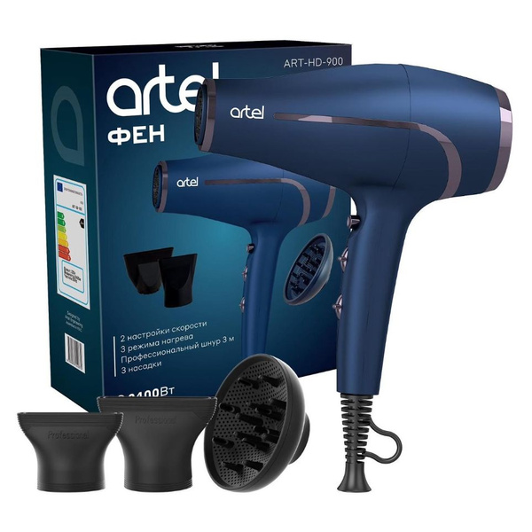 Фен для волос ARTEL ART-EB-1170, синий - купить по выгодным ценам в ...