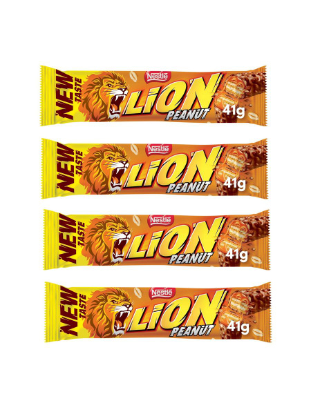 Шоколадный батончик Lion Peanut с арахисом, 41 г х 4 шт - купить с ...