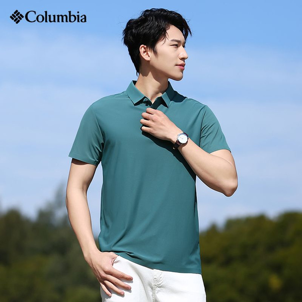 Поло Columbia, размер 50, цвет зеленый, 80% - купить по выгодной цене в ...