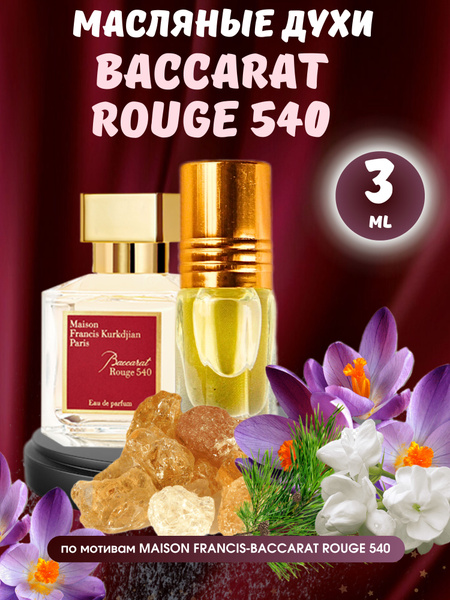 ParfumKA Масляные духи Baccarat Rouge 540 Духи-масло 3 мл - купить с ...