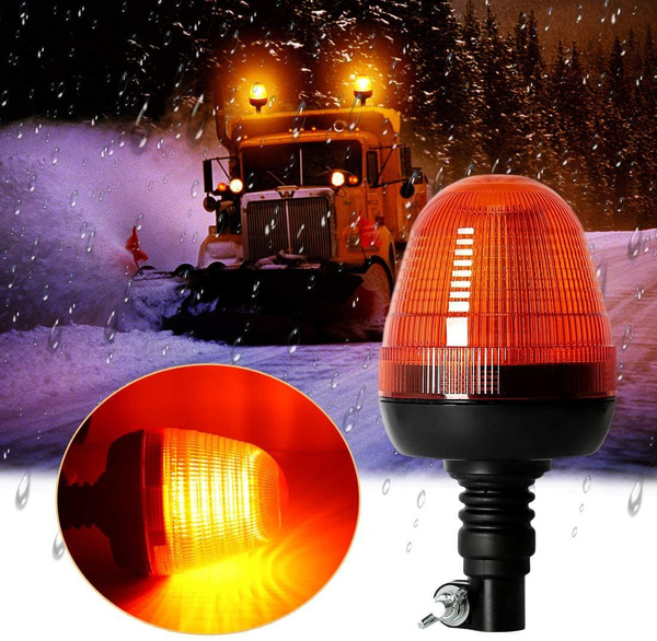 Проблесковый маячок желтый на кронштейне 12-24v мигалка для авто ...