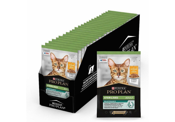 Purina Pro Plan Cat NutriSavour Sterilised Chicken / Паучи Пурина Про ...
