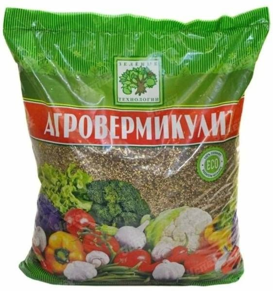Вермикулит 20 л, фракция 1-4 мм для проращивания рассады и выращивания ...