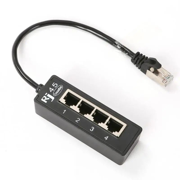 RJ45 1 штекер на 4 гнезда локальной сети Ethernet 2/3-портовый ...