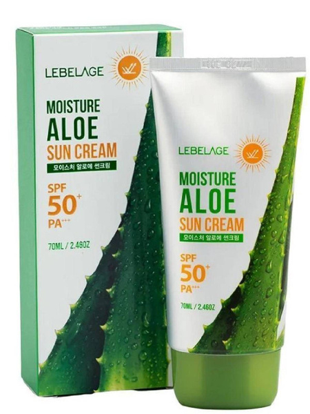 Lebelage / Крем для лица и тела солнцезащитный с алоэ LEBELAGE MOISTURE ...