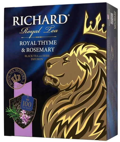 Чай черный "Richard Royal Thyme Rosemary" чабрец и розмарин 100 пак ...