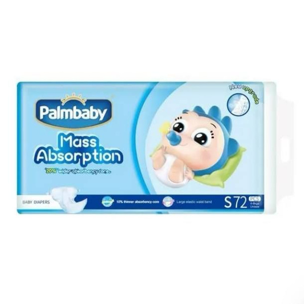 Palmbaby подгузники S (4-8 кг) 72 шт., ТРАДИЦИОННЫЕ - купить с ...