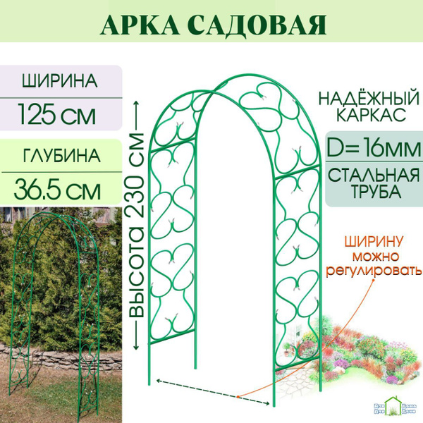 Арка из металлопластиковой трубы