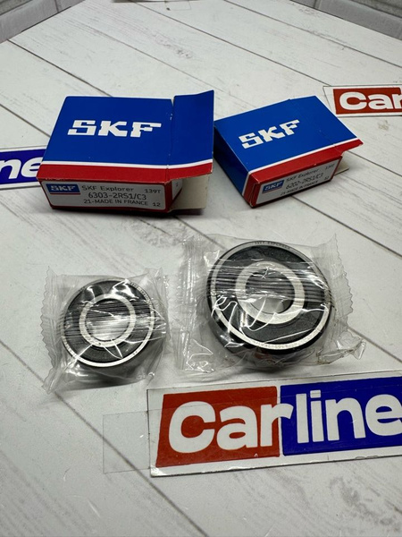 Подшипники генератора 2шт. 6303+6202 Skf, ВАЗ-2110, 2115, 2123, 21214 ...