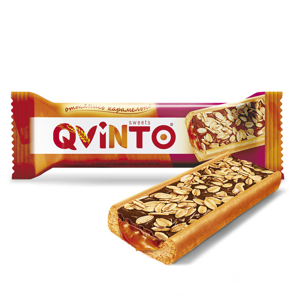 Конфеты шоколадные QVINTO Квинто, с карамелью и злаковыми кранчами ...