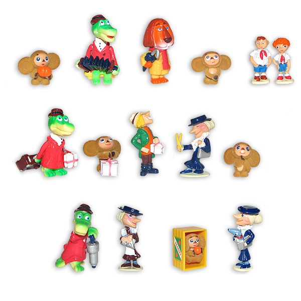 Серия фигурок Чебурашка из шоколадных яиц Ландрин купить на OZON по ...