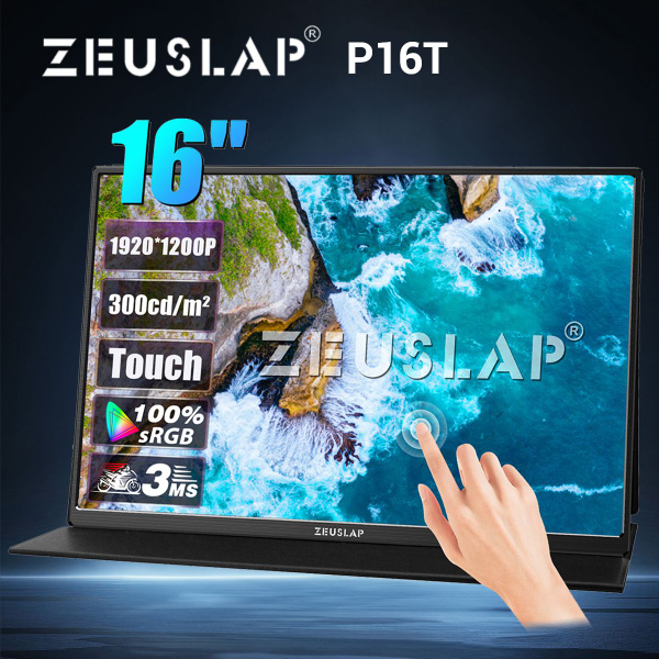 Монитор ZEUSLAP Сенсорный 16" - купить по выгодной цене в интернет ...