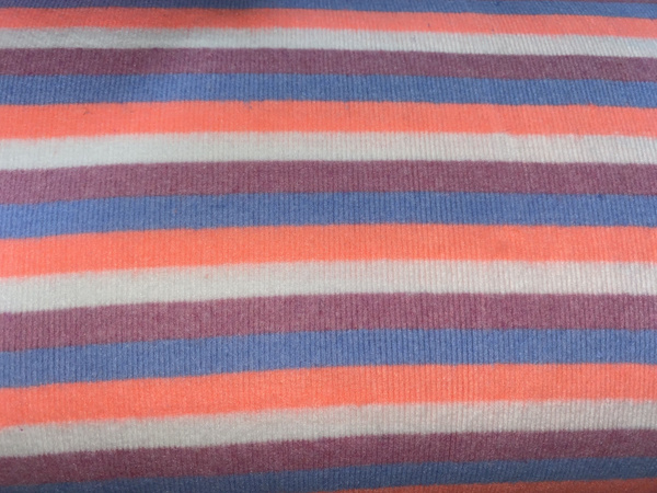 Кашкорсе с начесом в полоску, 270 гр/м2, шир. 120 см (чулок) - купить с ...