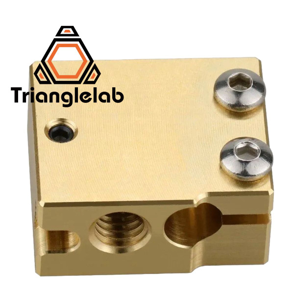 Нагревательный блок Trianglelab PT100 E3D Volcano латунный ...