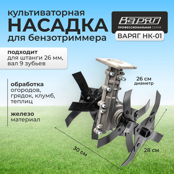 Оснастка для садовой техники Насадка культиваторная Варяг НК-01 к ...