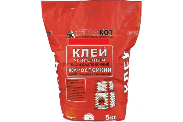 Клей для плитки ТЕРРАКОТ усиленный жаростойкий 5 кг купить на OZON по ...