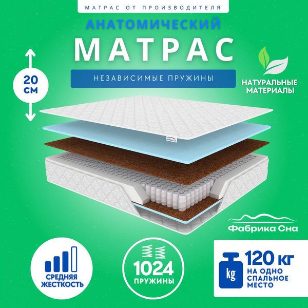 Матрас Фабрика Сна Анатомический матрас_20003_Фабрика Сна, Независимые ...