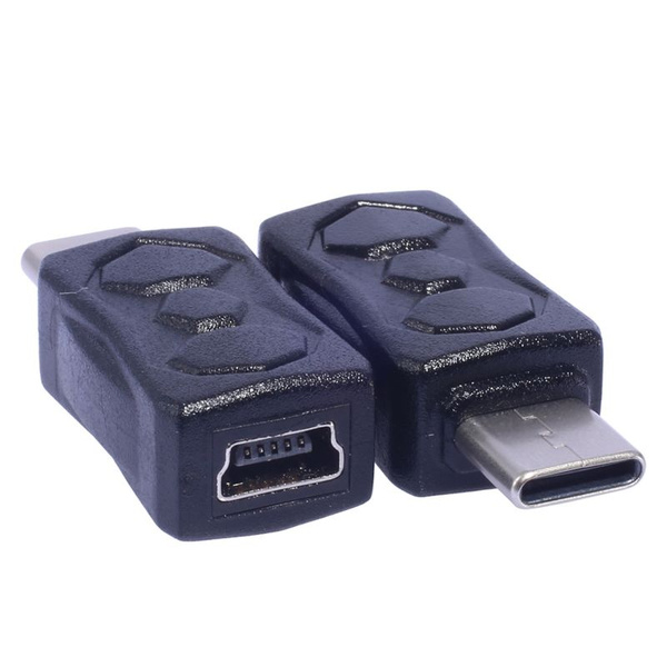 Переходник с Mini USB Female на Type C Male - купить с доставкой по ...