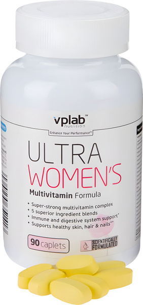 Женский витаминно минеральный комплекс 90табл 90шт Vplab Ultra Women S Multivitamin