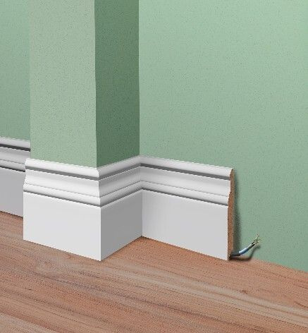 Цоколь МДФ белый окрашенный ( 4 штуки) Т-011-16-090 - купить с ...