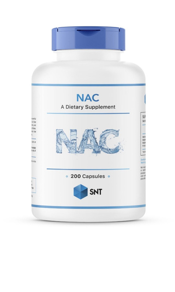 N-Ацетил-L-Цистеин SNT N-Acetyl-Cysteine (NAC) 600 mg 200 капсул ...