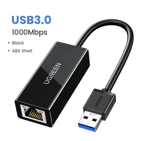Характеристики USB Ethernet адаптер UGREEN, USB 3,0 сетевая карта к USB ...