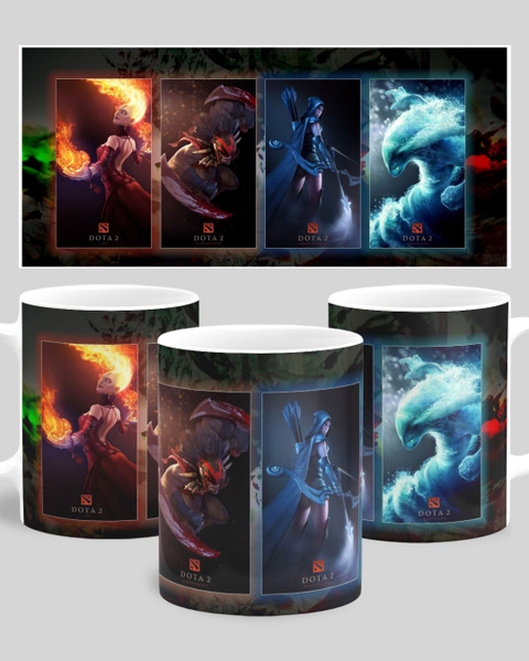 Кружка "Дота 2 / Dota 2 / Персонажи / На подарок геймеру / Компьютерные ...
