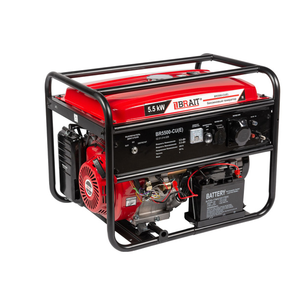 Генератор бензиновый BR5500-CU(Е) электростартер+аккумулятор - купить ...