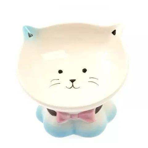 Petmax Миска на ножке для кошек Water, 275 мл, 13,5 см, с метками ...