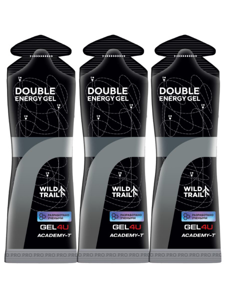 Энергетические гели для бега и марафона Gel4u Double Energy 3 шт ...