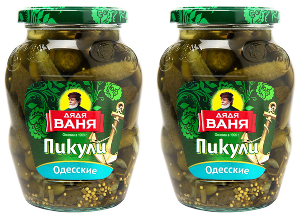 Корнишоны по-берлински Дядя Ваня 4-6 см Дядя Ваня 2 штуки по 350 гр ст ...