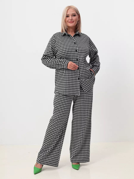 Костюм классический Женский AFRI Повседневный брючный, двойка черный ...